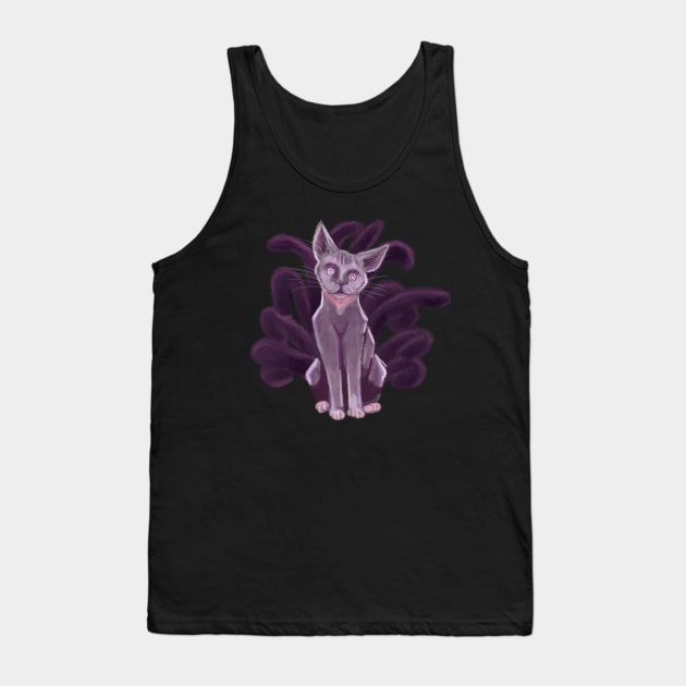 Void Cat Tank Top by awkwardpaige